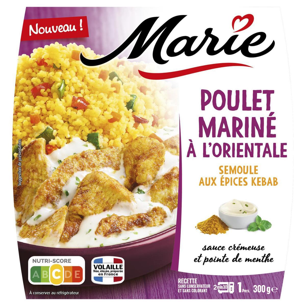 3248830002536 - Marie - Poulet Mariné à l'Oriental, Semoule aux Epices Kebab