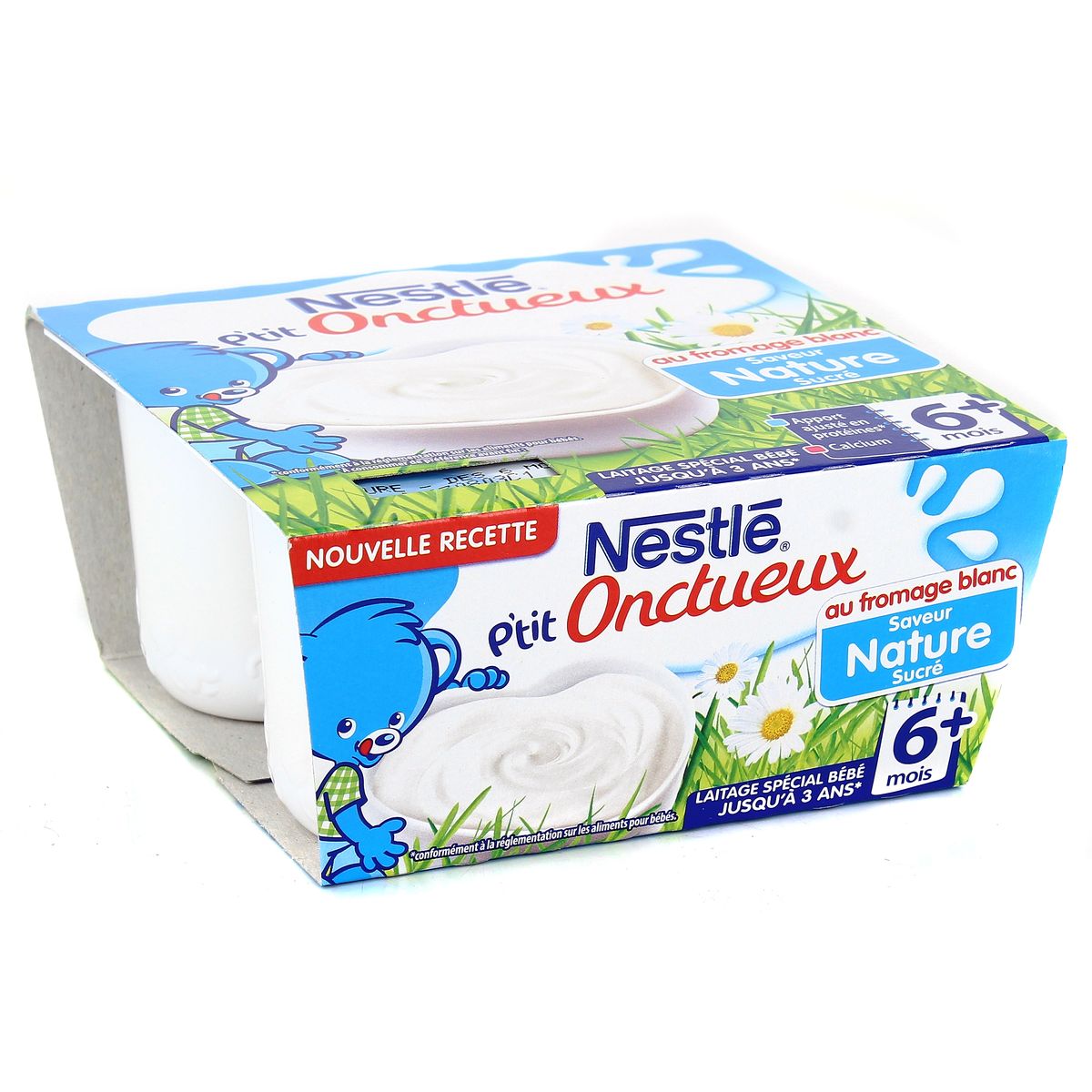 Acheter Nestle P Tit Onctueux Fromage Blanc Saveur Nature Des 6 Mois