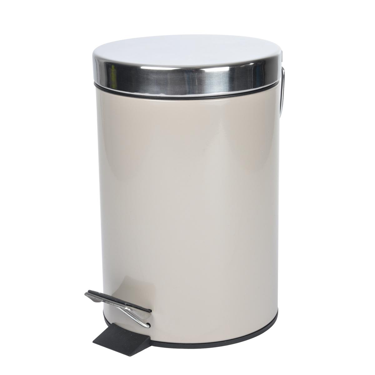 3526780954236 - Douceur D Interieur - Poubelle metalia taupe