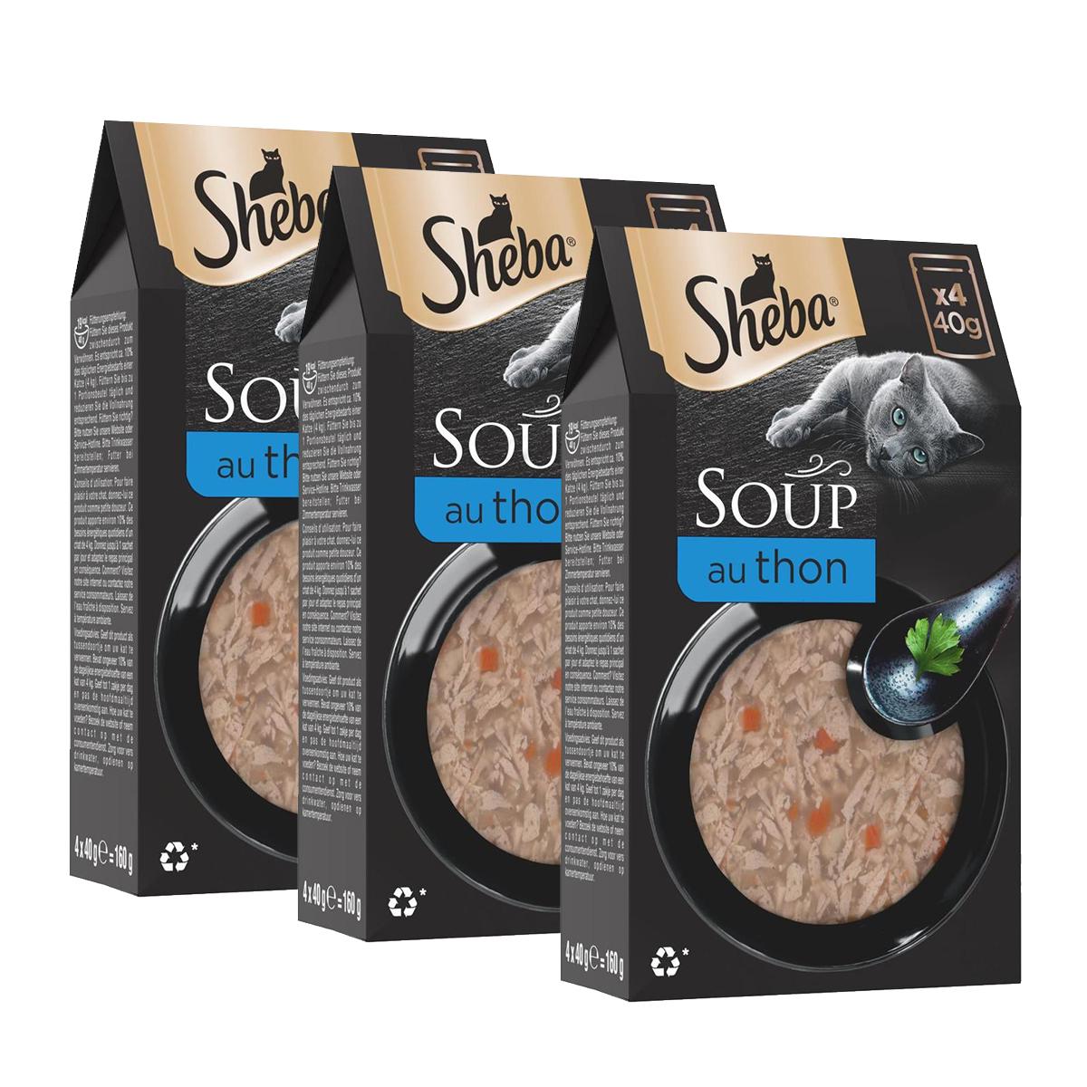2050000395536 - Sheba - Soup - Sachets Soupe Filets de Thon pour chat
