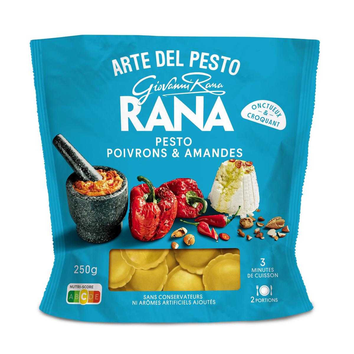 8001665725736 - Giovanni Rana - Raviolis Frais Pesto Poivron & Amandes