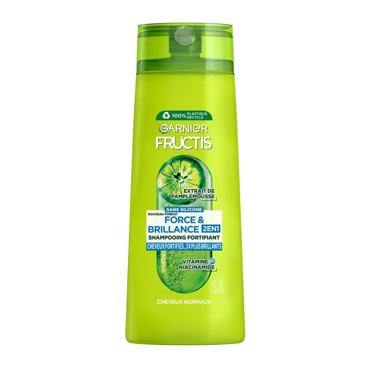 3600542575836 - Fructis - Shampoing Cheveux normaux Force Et Brillance 2en1