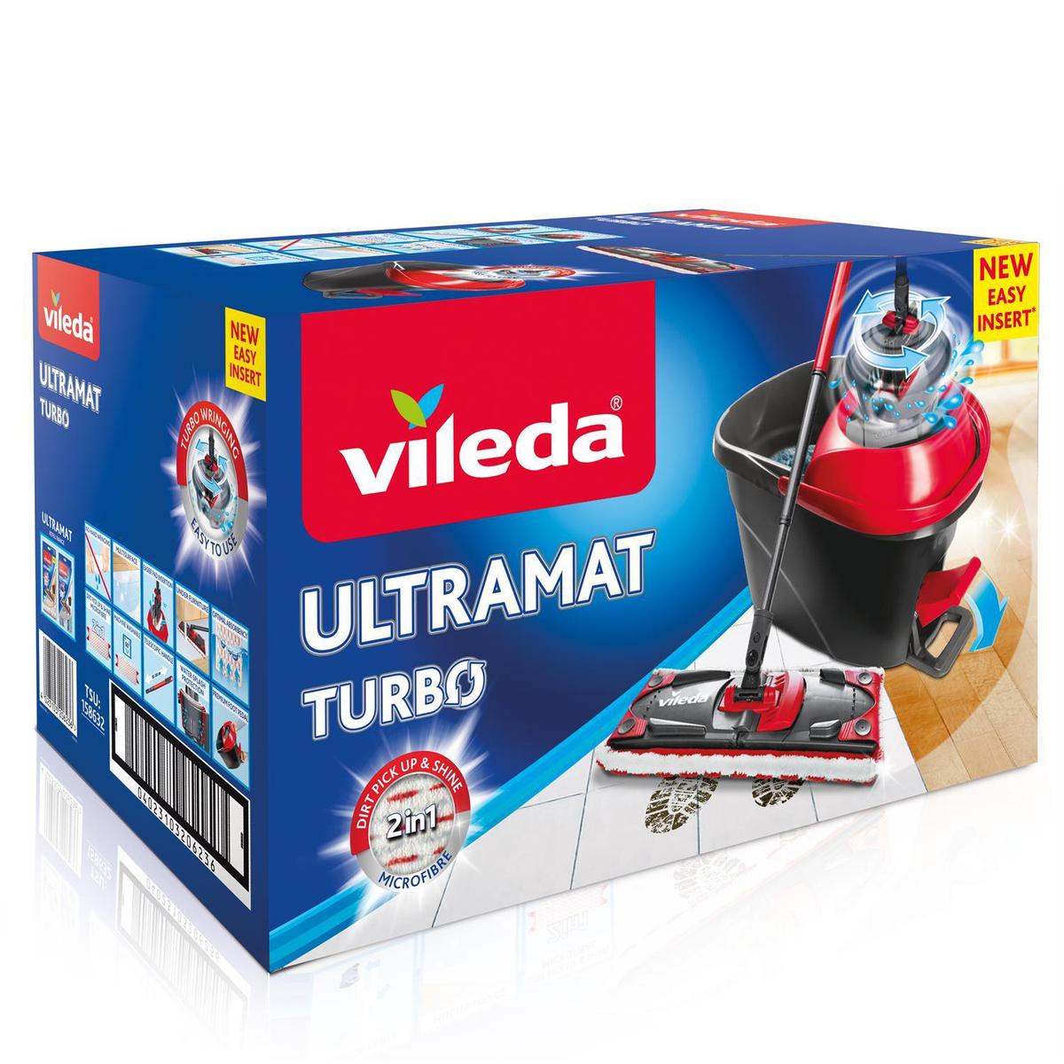 Balai avec recharge et seau-essoreur Ultramax de Vileda à 34,99€ (47% de  réduction)
