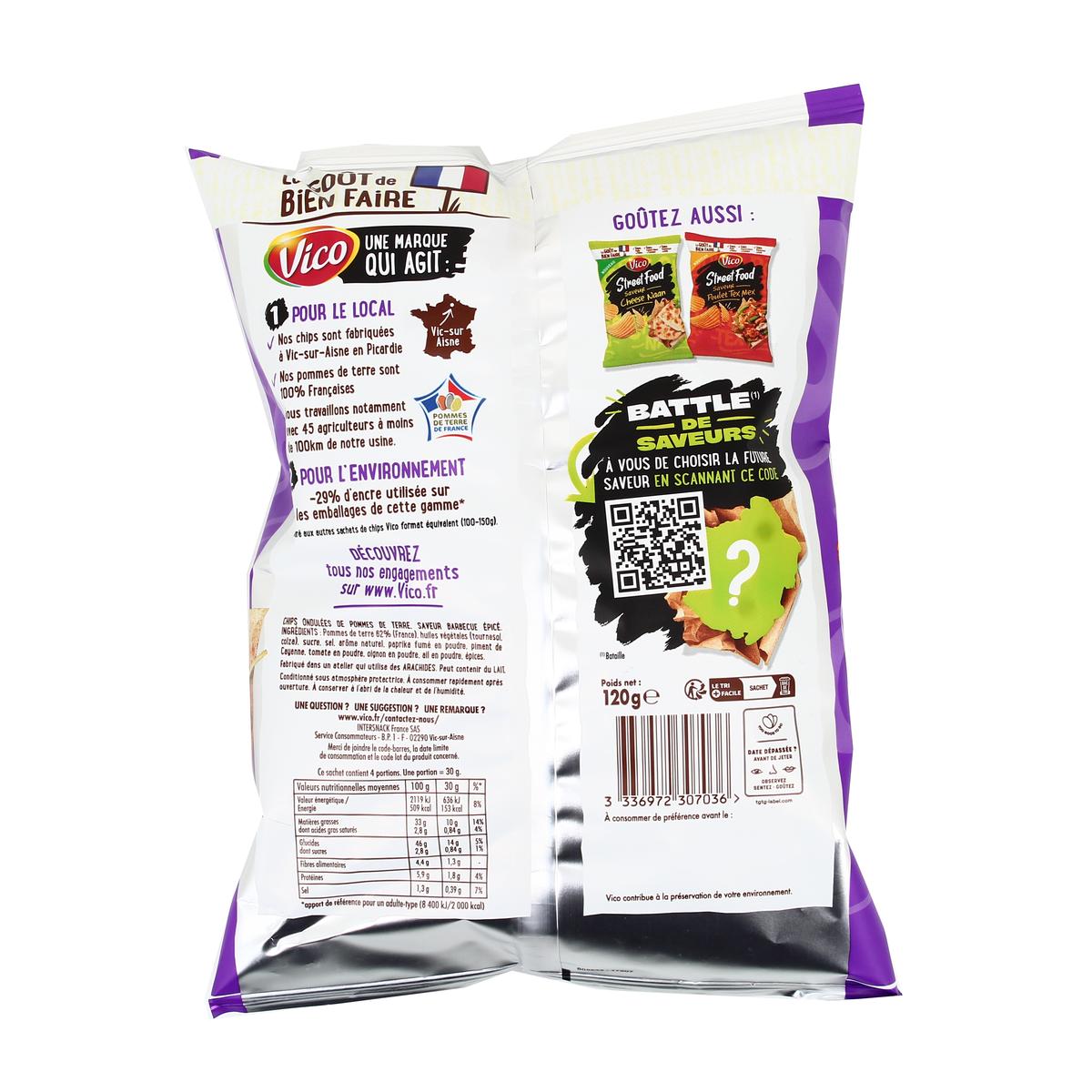 3336972307036 - Vico - Chips food Spicy Barbecue