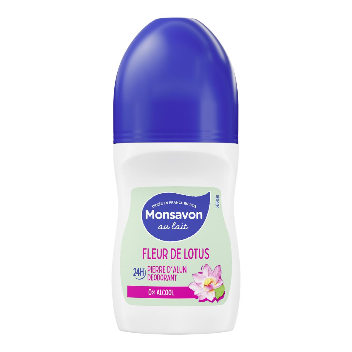 0000059098836 - Monsavon - Déodorant bille fleur de lotus