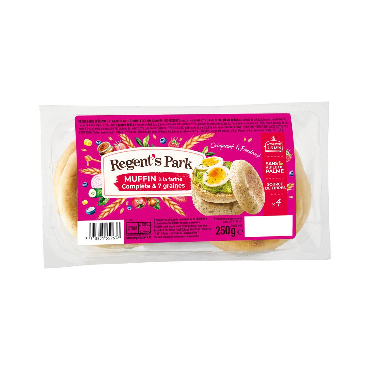 3513851559636 - Regent's Park - Muffins 7 Graines au Blé Complet