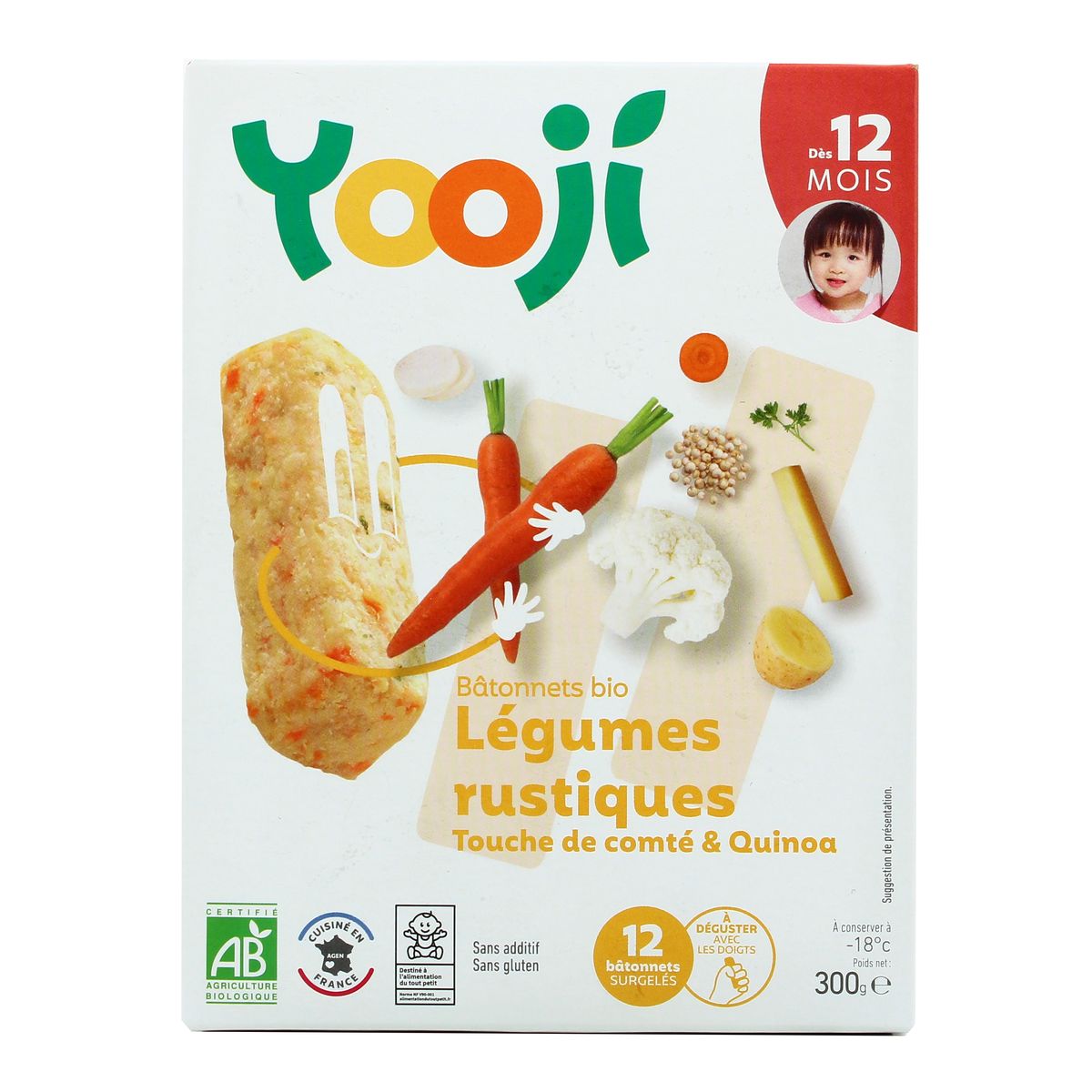 Yooji Mes Petits Batonnets Bio Legumes Rustiques Et Touche De Comte Des 12 Mois