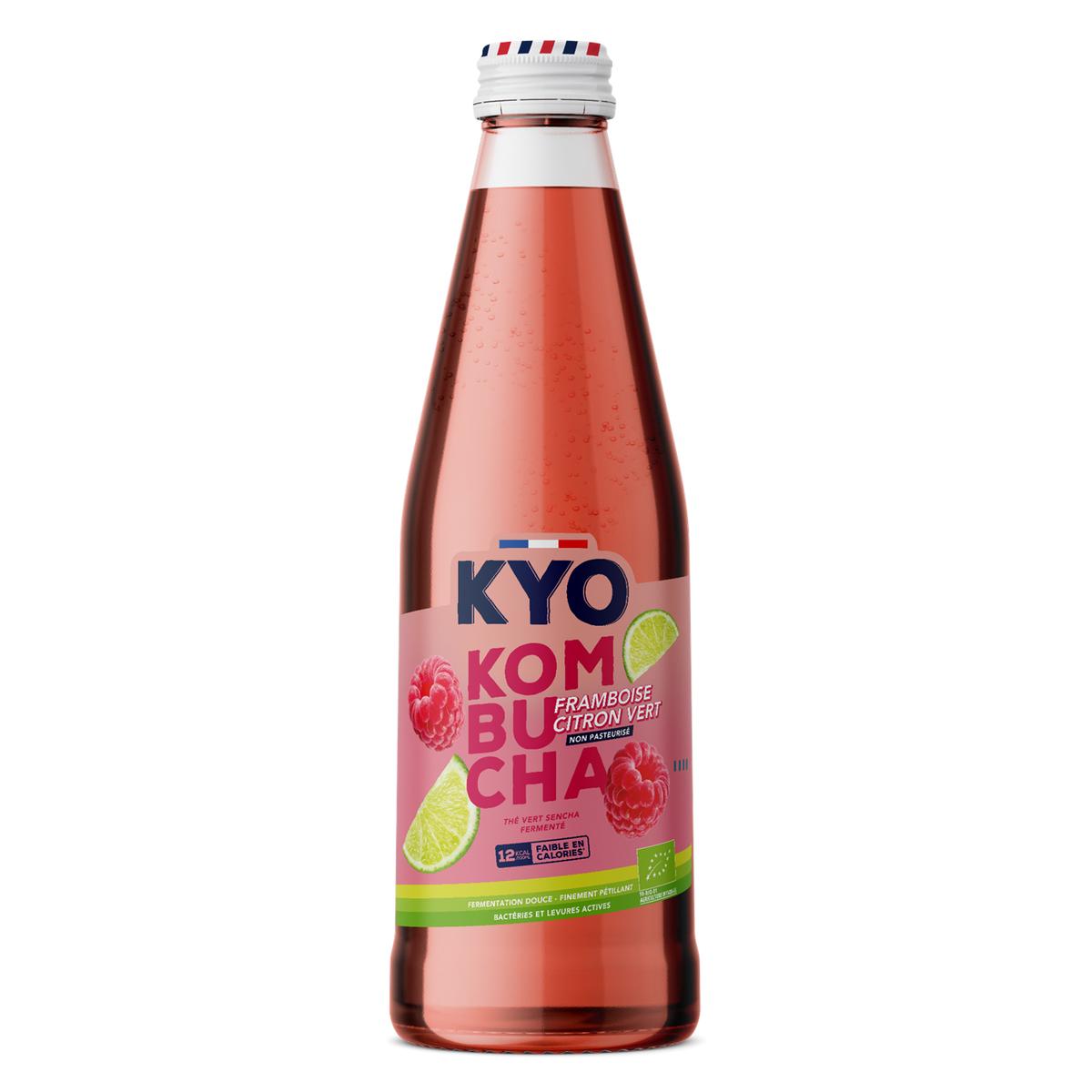 3760269850637 - Kyo - Kombucha Bio Framboise Citron Vert