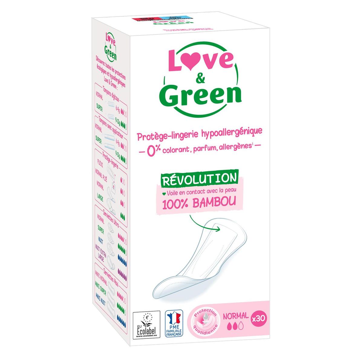 3700668700737 - Love & Green - Protège-slips hypoallergéniques anti-irritation