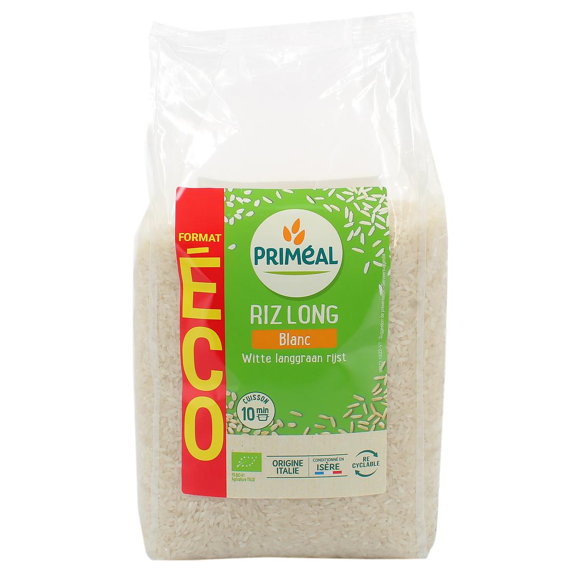 3380380101137 - Priméal - Riz long blanc bio, Format Economique