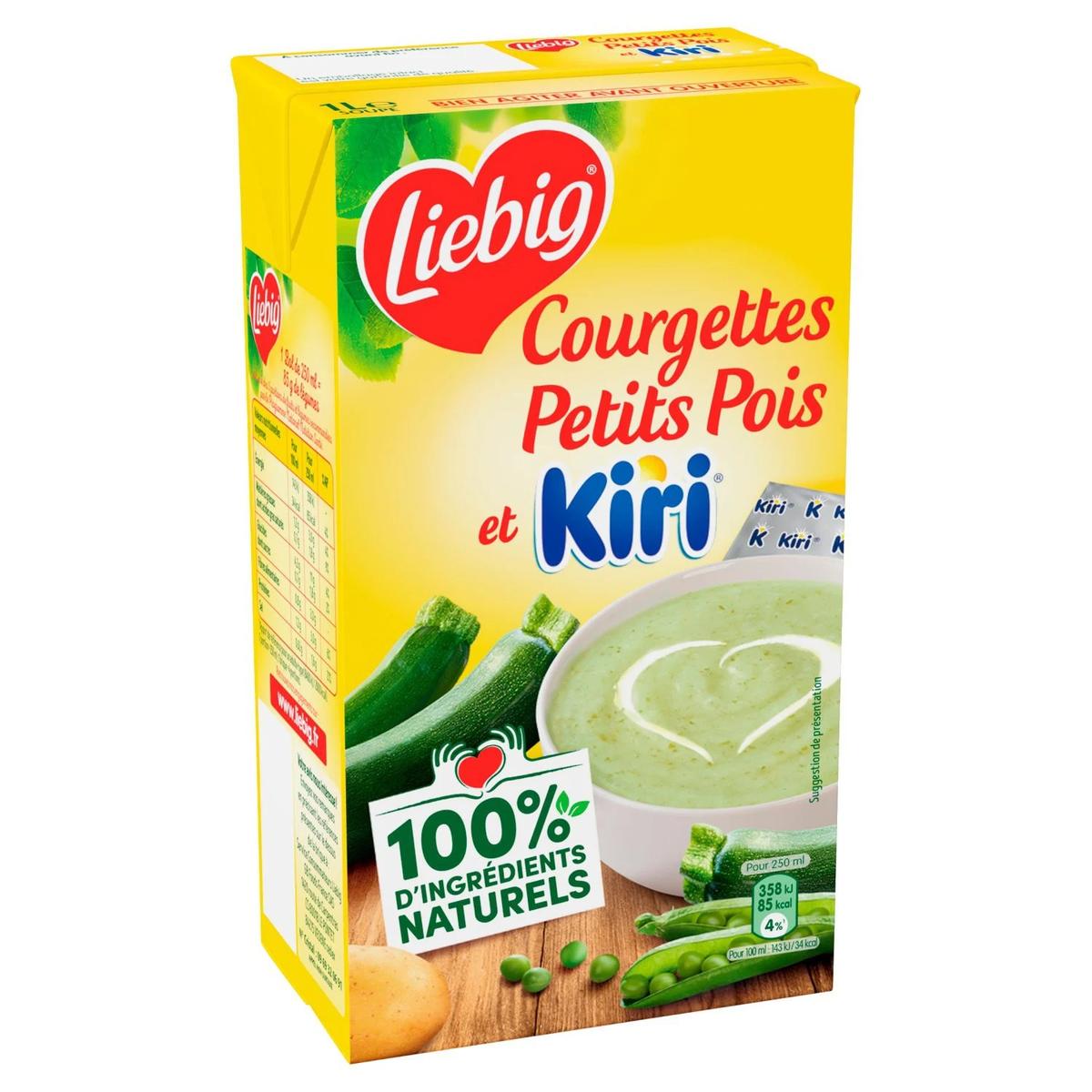 3036815461337 - Liebig - Soupe Courgettes Petits Pois Kiri