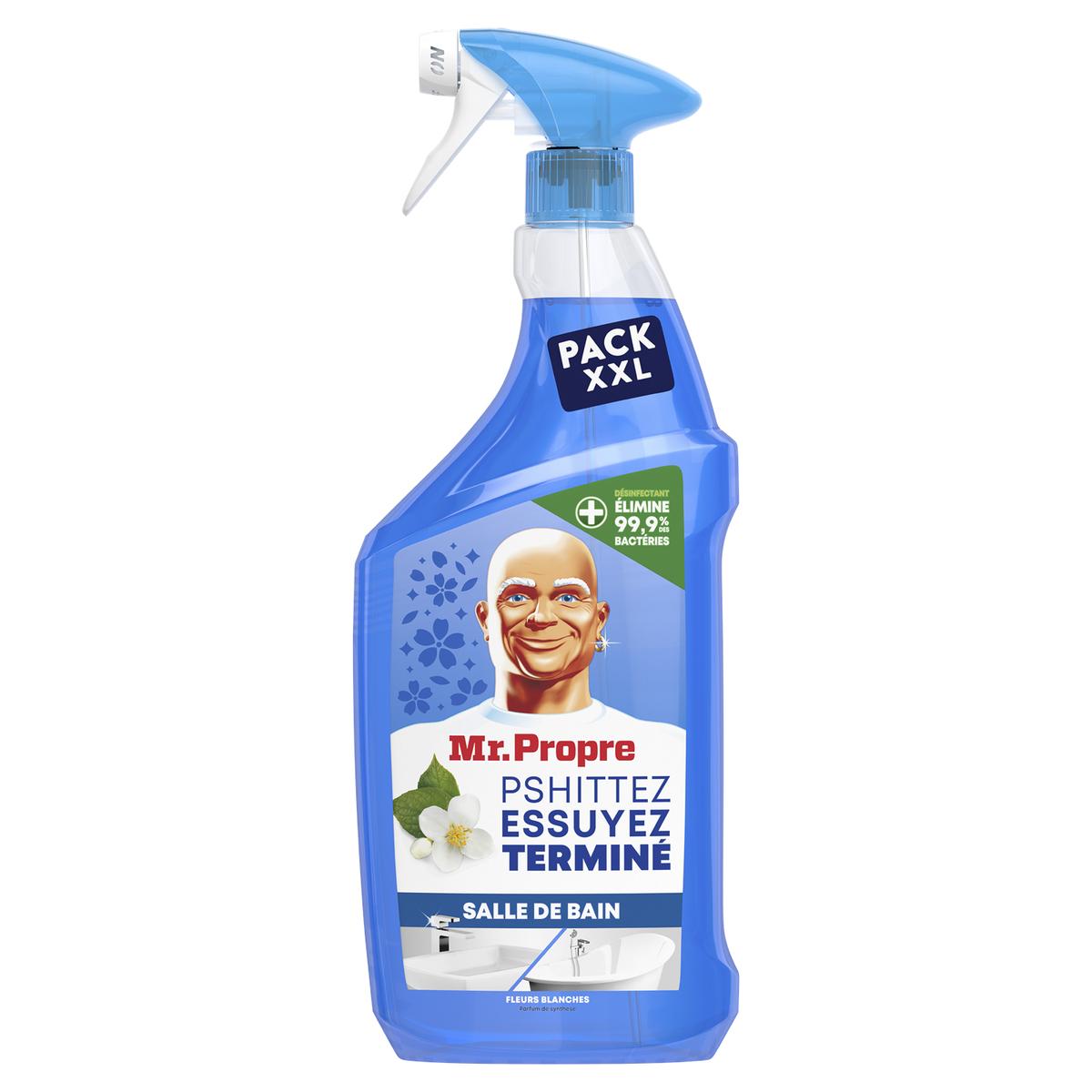 8700216681537 - Mr Propre - Nettoyant Ménager Désinfectant Salle de bain Fleurs Blanches