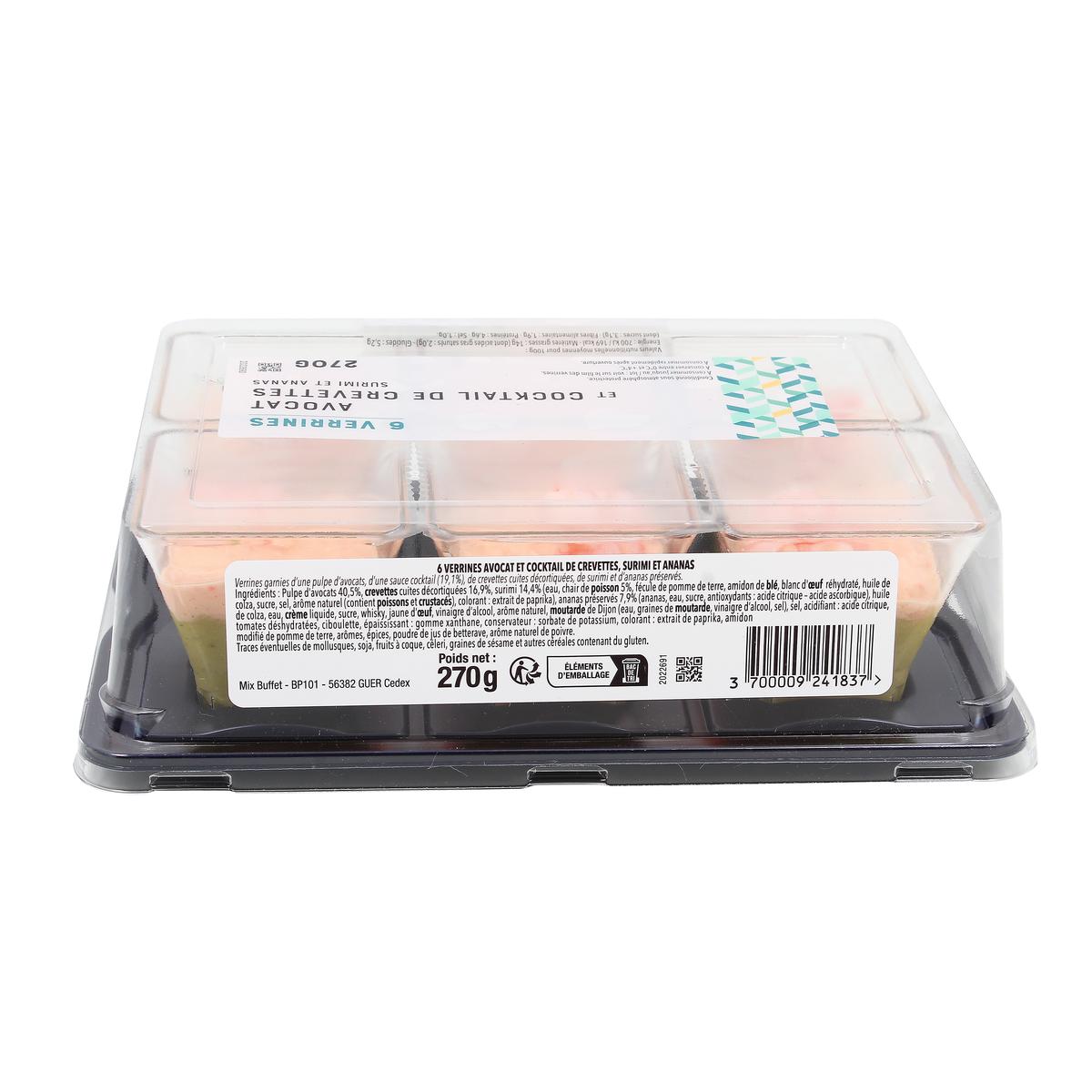 3700009241837 - Mix Buffet - Verrines Avocat Cocktail de Crevettes