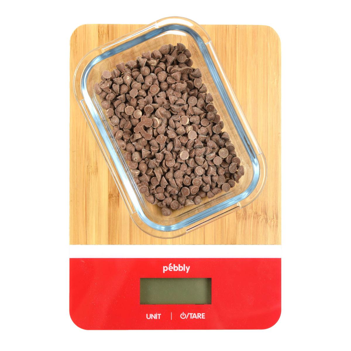 3760132812137 - Pebbly - Balance en bambou Rouge