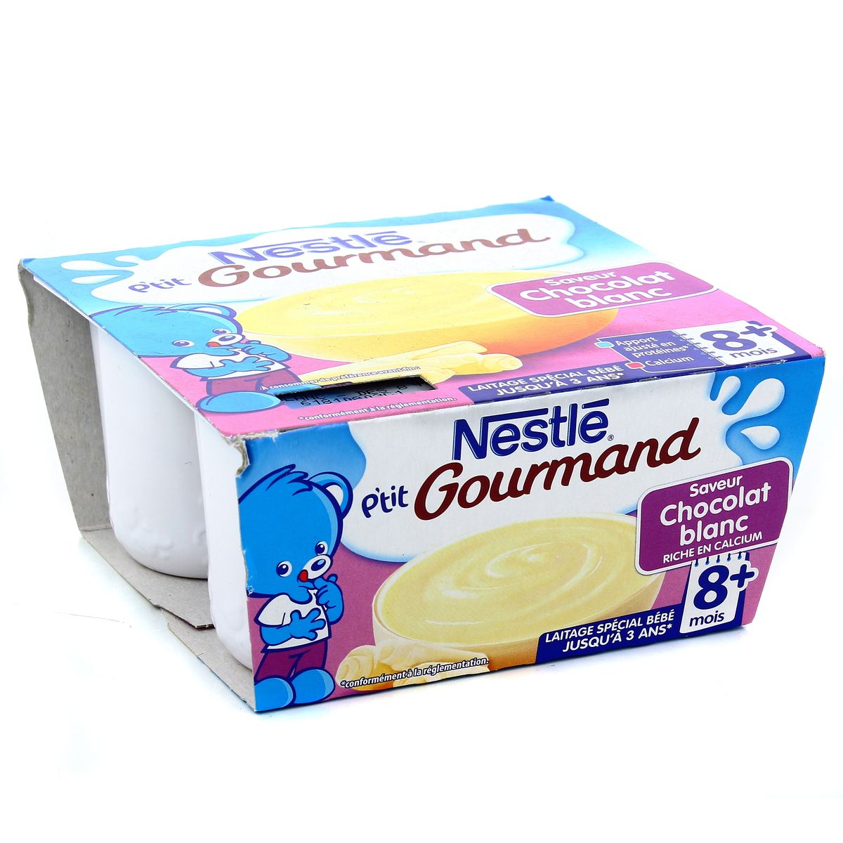 Achat Nestle P Tit Gourmand Creme Chocolat Blanc Des 8 Mois 4x100g