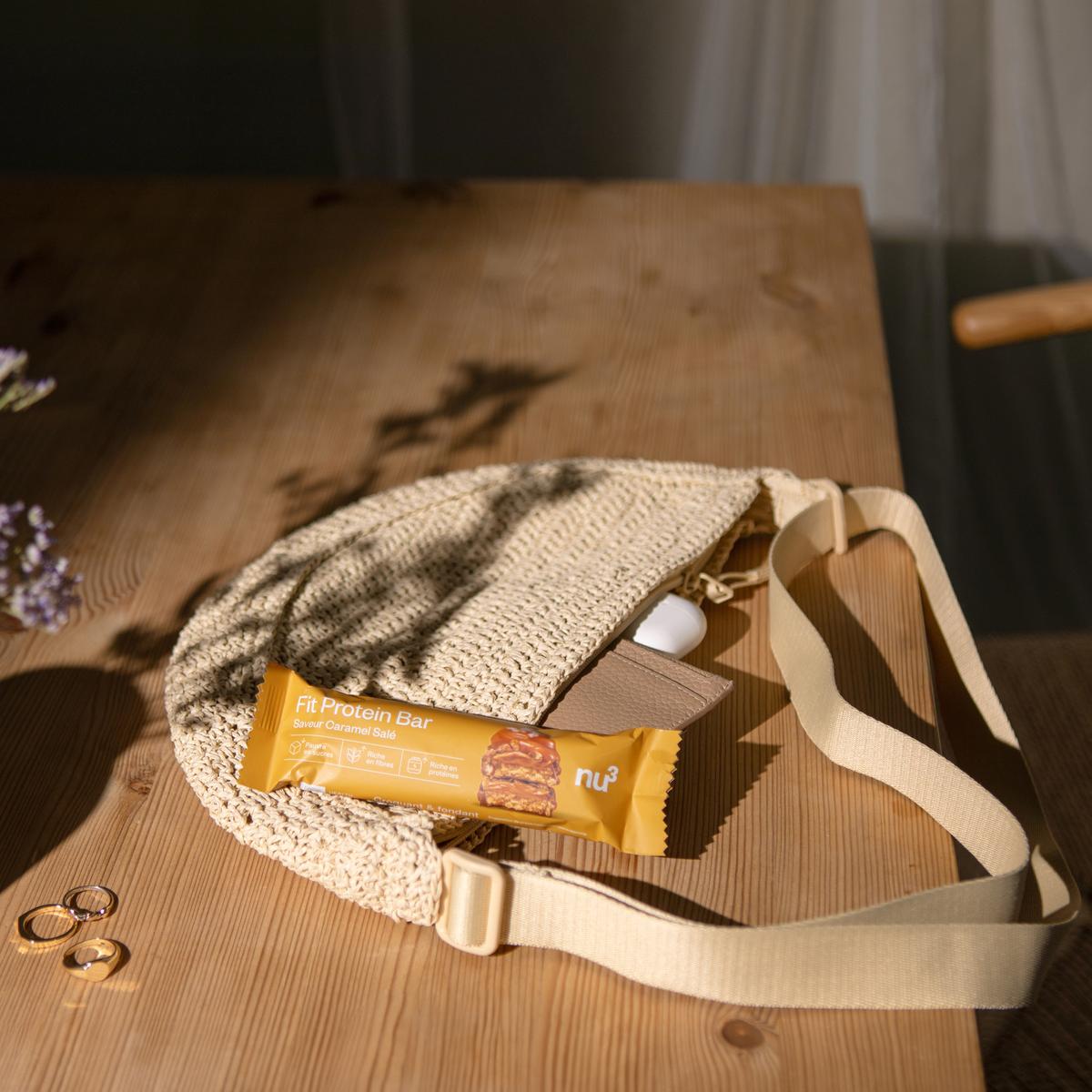4260744953437 - NU3 - Barre Protéinée Caramel Salé- Fit Protein Bar 