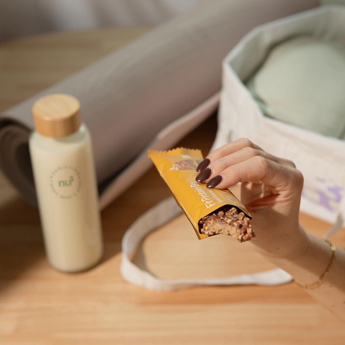 4260744953437 - NU3 - Barre Protéinée Caramel Salé- Fit Protein Bar 