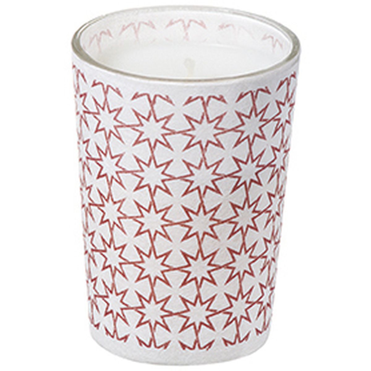 3065872636037 - Devineau - Contenant papier conique motif étoiles sérigraphie rose non parfumé