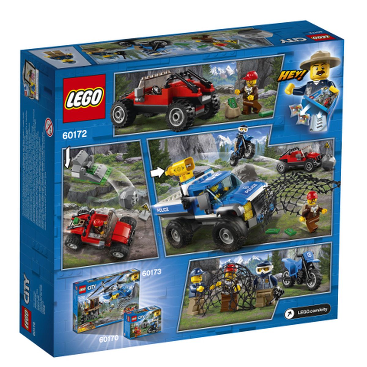 5702016077537 - LEGO® City - 60172- La course-poursuite en montagne