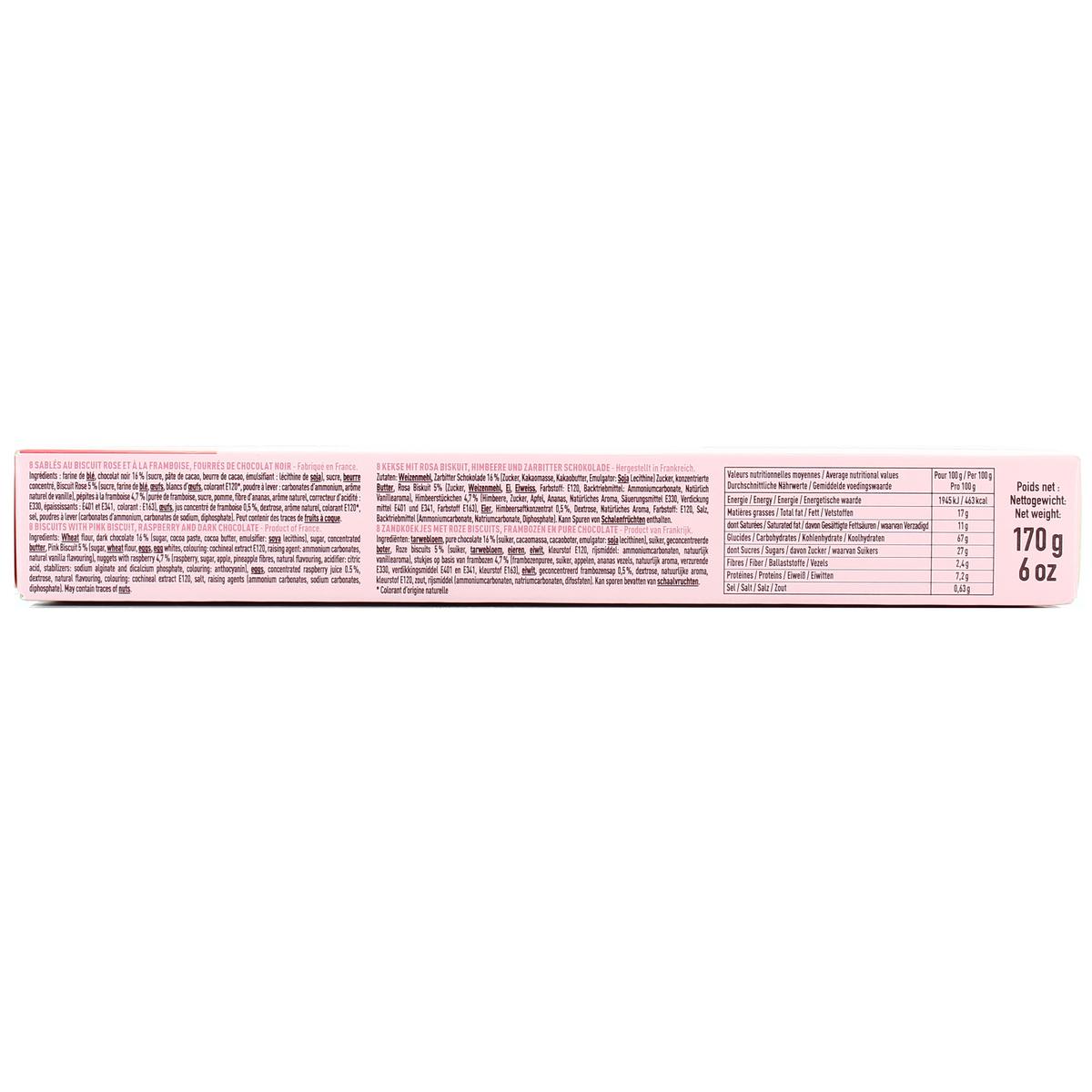 3435077009637 - Fossier - Croquants biscuit rose au chocolat noir et à la framboise