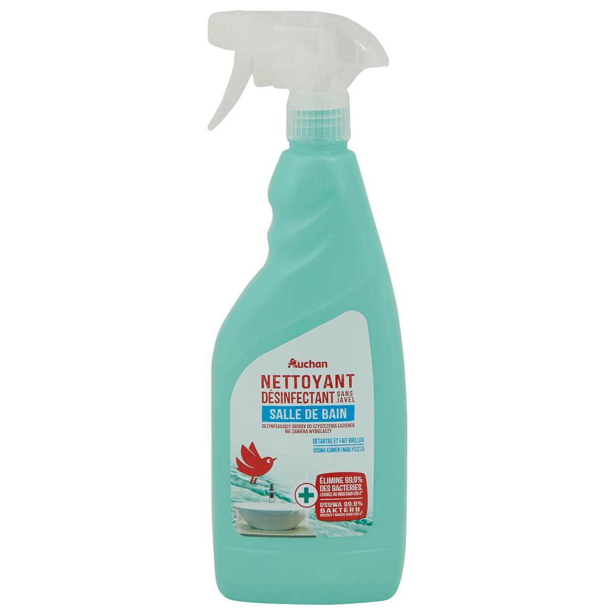 3596710511938 - Auchan - Spray nettoyant désinfectant salle de bain sans javel