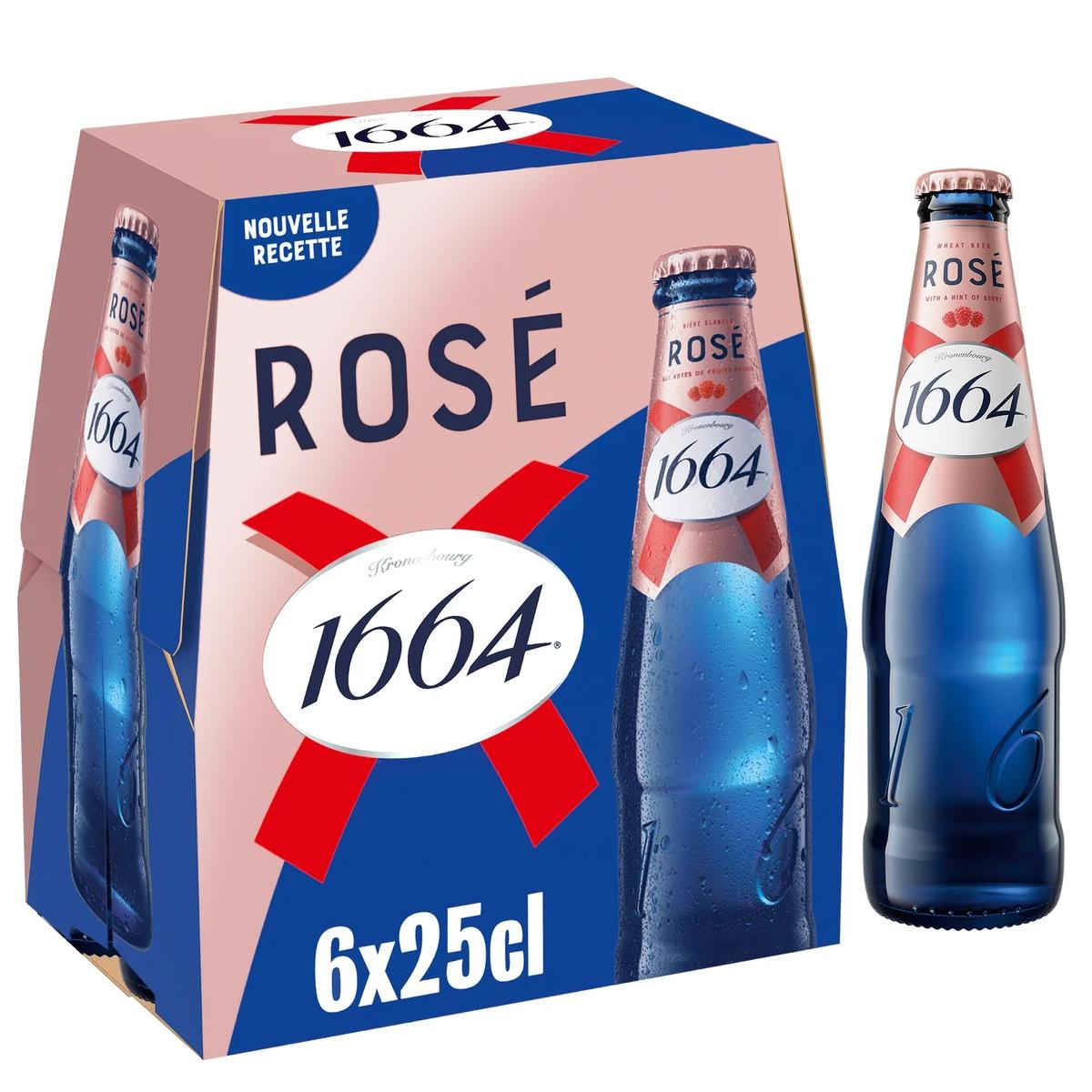 3080216062938 - 1664 Rosé - Bière aromatisée framboise rosée 4,5°