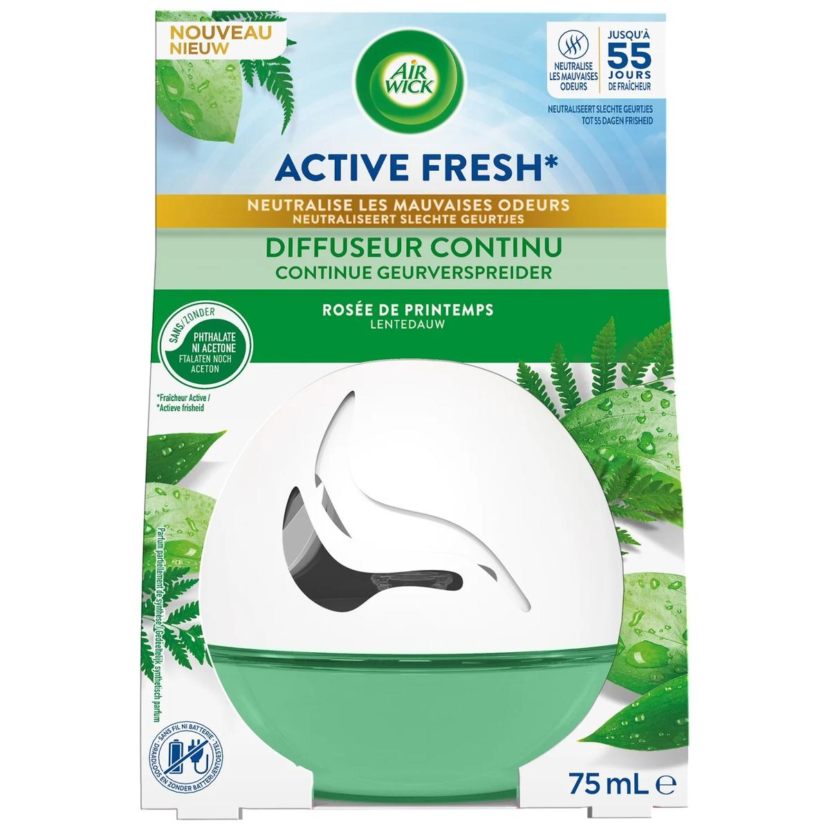 3665468303338 - Air Wick - Diffuseur Continu Active Fresh Rosée de Printemps