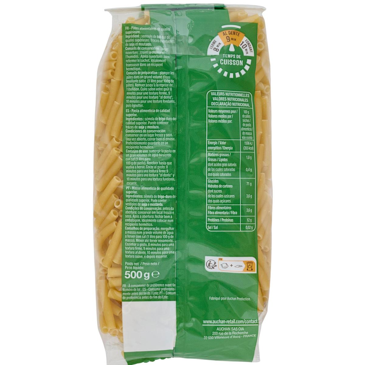 3596710515738 - Auchan - Pâtes Macaroni