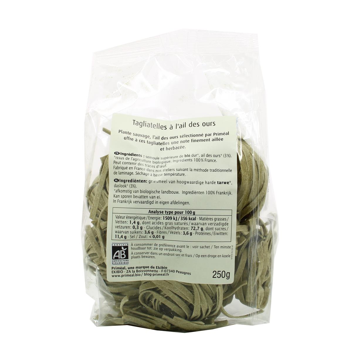3380380057038 - Priméal - Tagliatelles bio à l'Ail des Ours