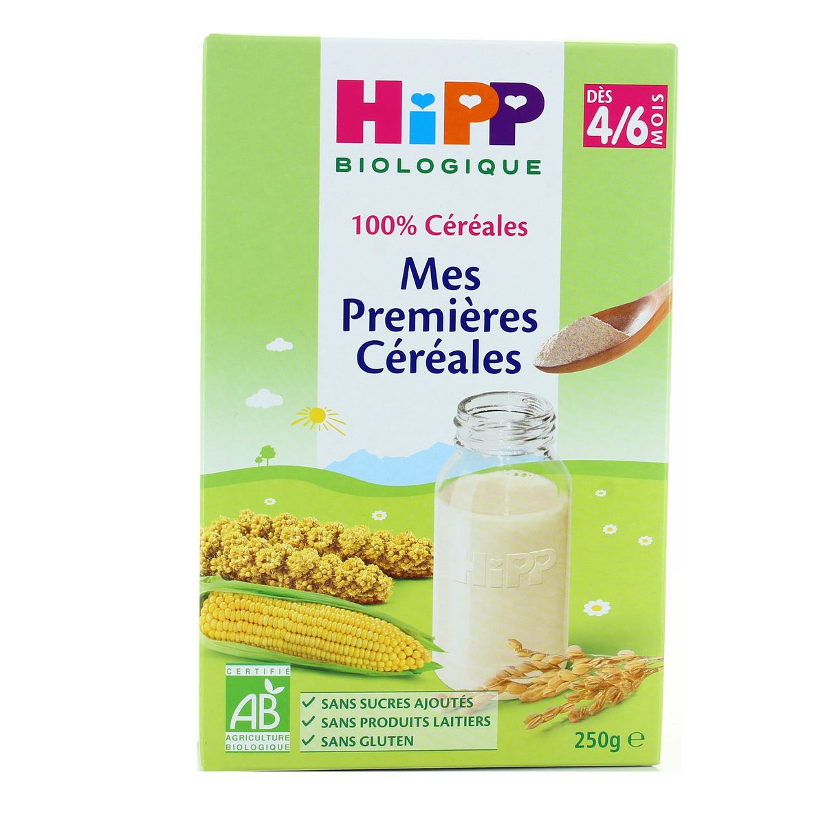 Livraison A Domicile Hipp Mes Premieres Cereales Bio Des 4 6 Mois 250g