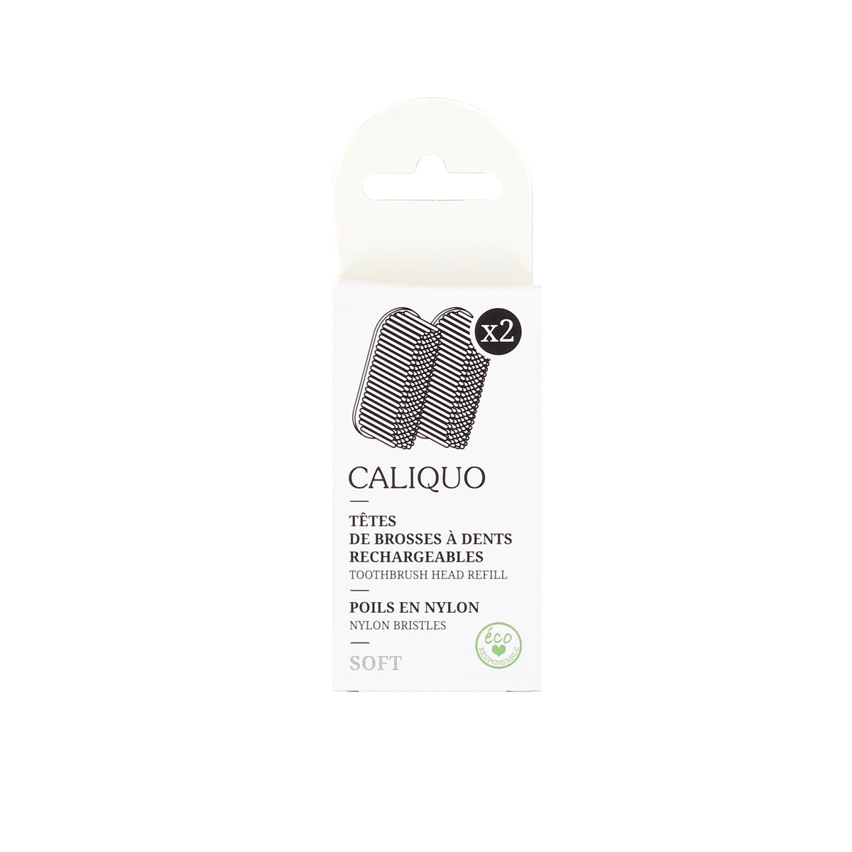 3770006357138 - Caliquo - Têtes de brosses à dents rechargeables, souple