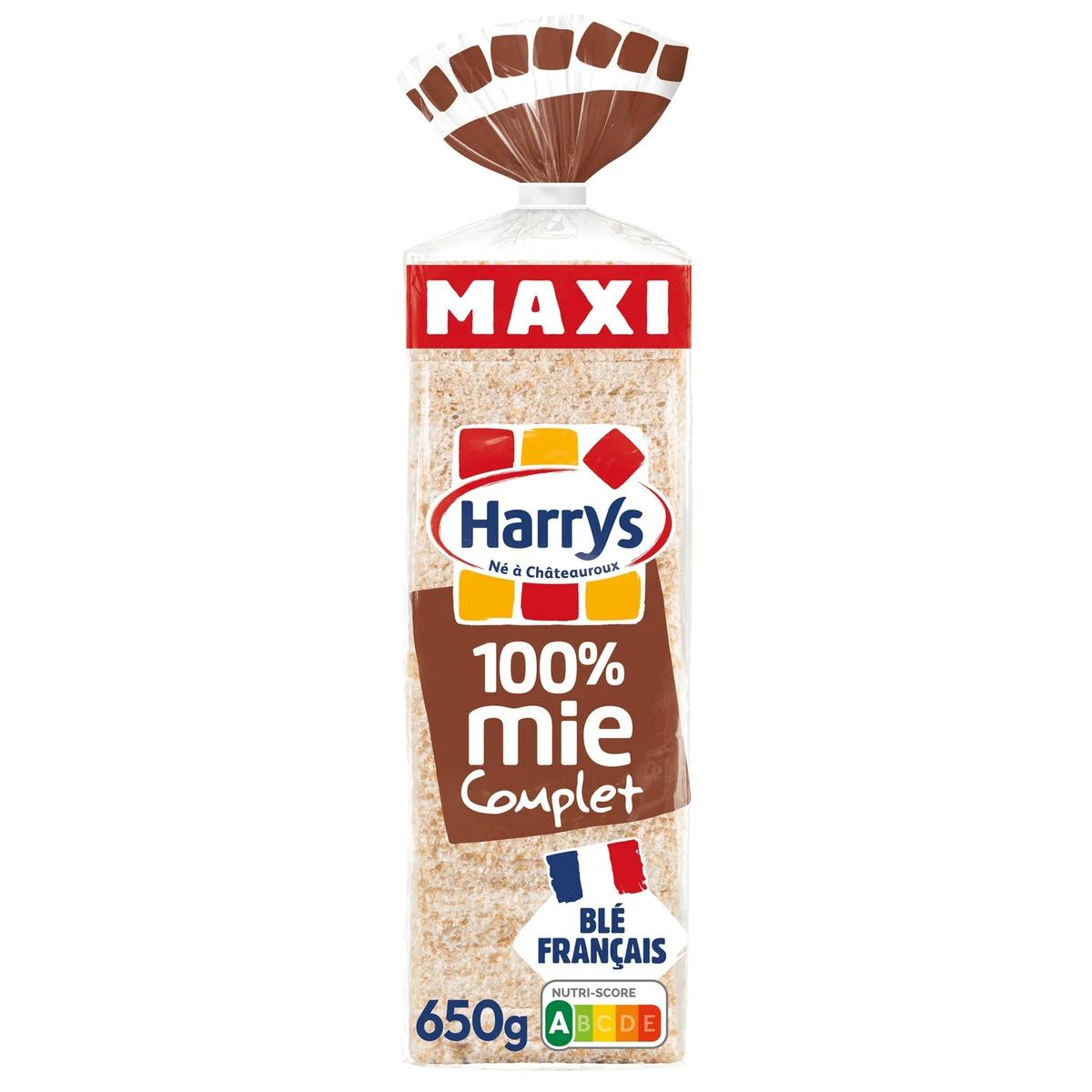 3228850008138 - Harrys - Pain de mie 100% Mie Complet Sans Croûte Maxi Format