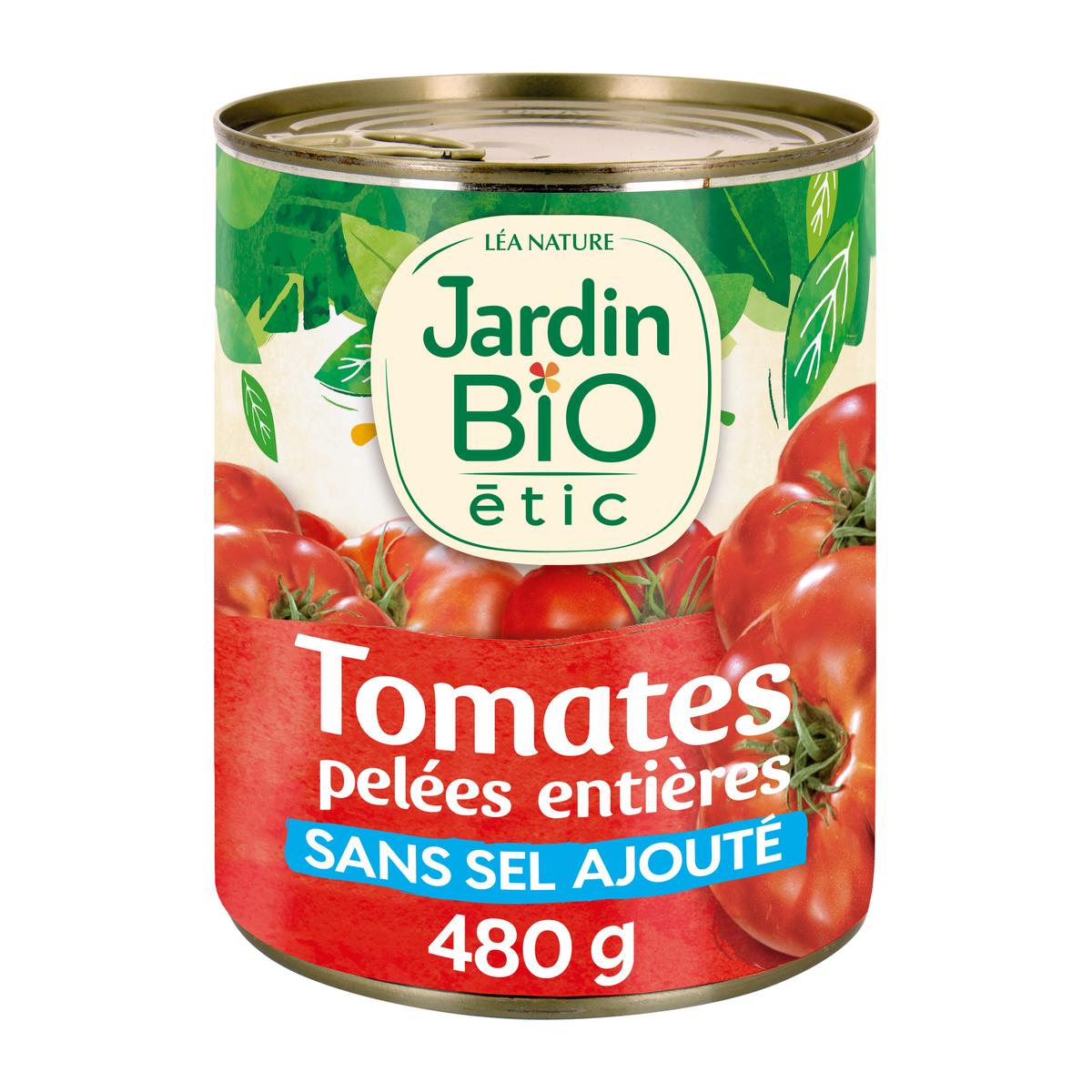 3760020509538 - Jardin Bio Etic - Tomates Pelées Entières au Jus Bio sans sel ajouté