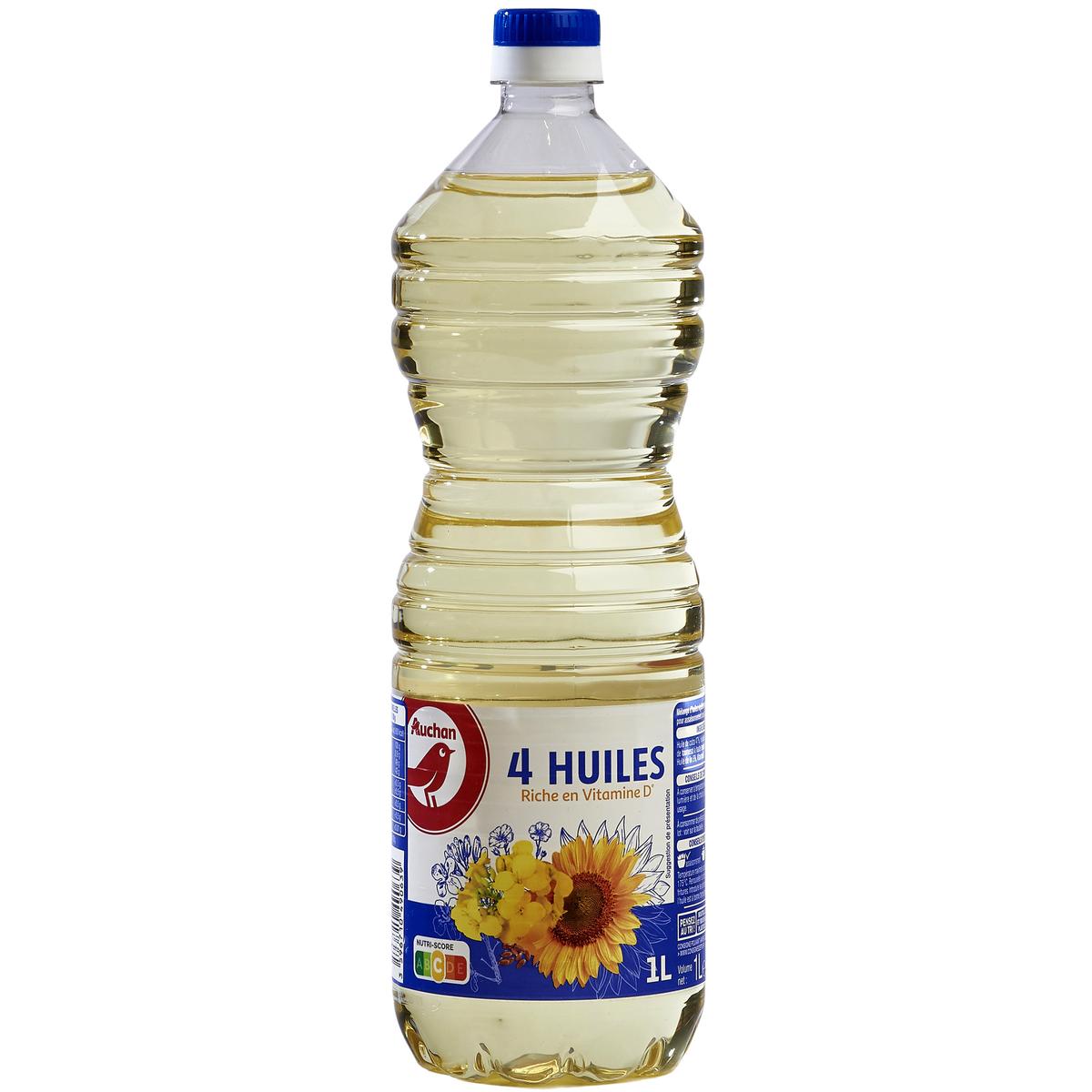3596710490639 - Auchan - Mélange de 4 huiles végétales combinées