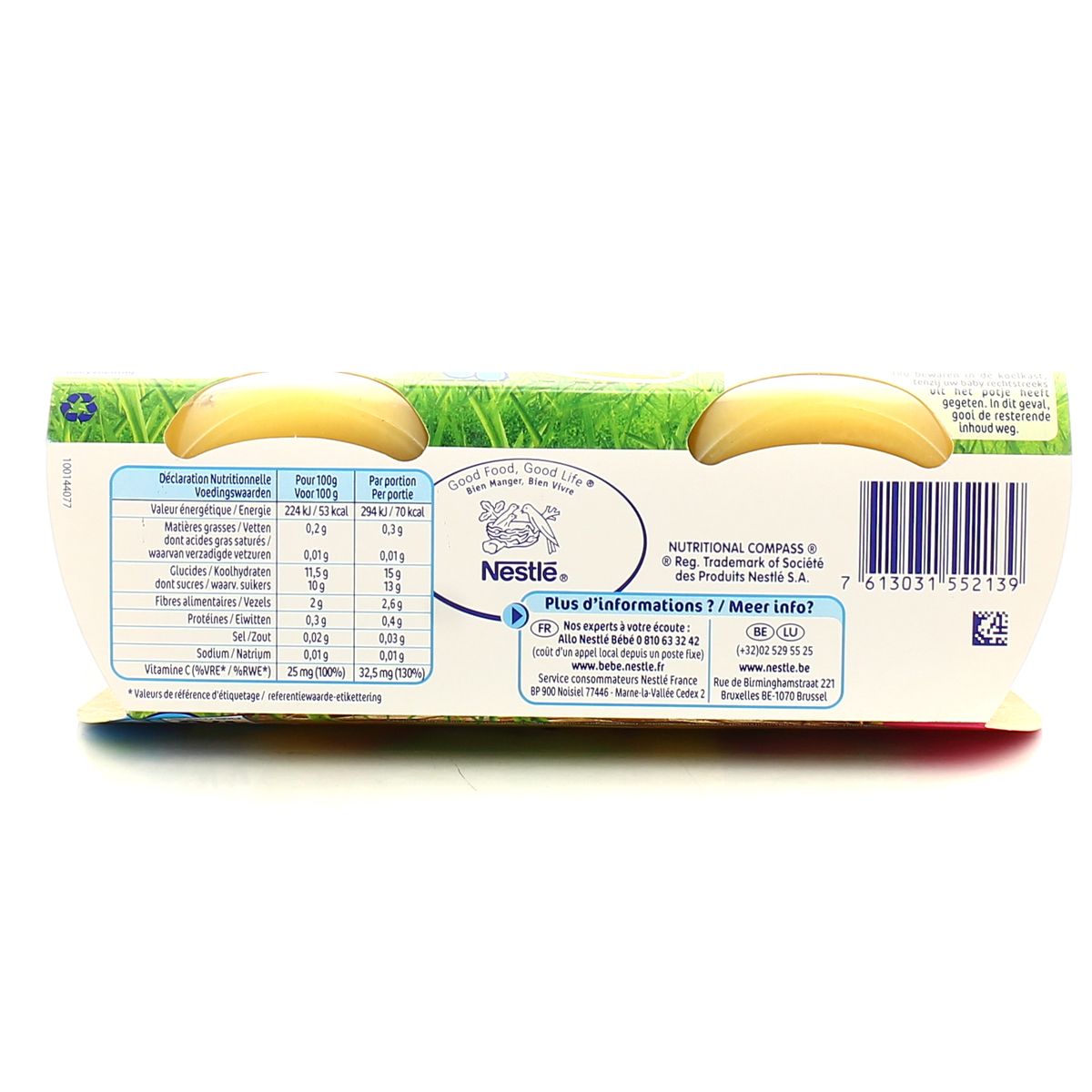 7613031552139 - Nestlé - Naturnes - Pomme coing Bol Bébé Dès 4 mois