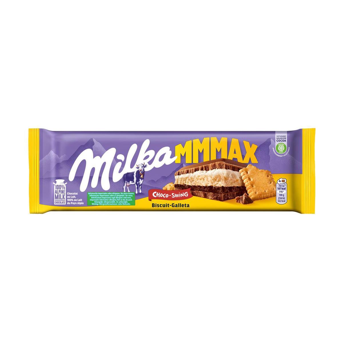 9012200872739 - Milka - Chocolat au lait avec biscuit choco swing
