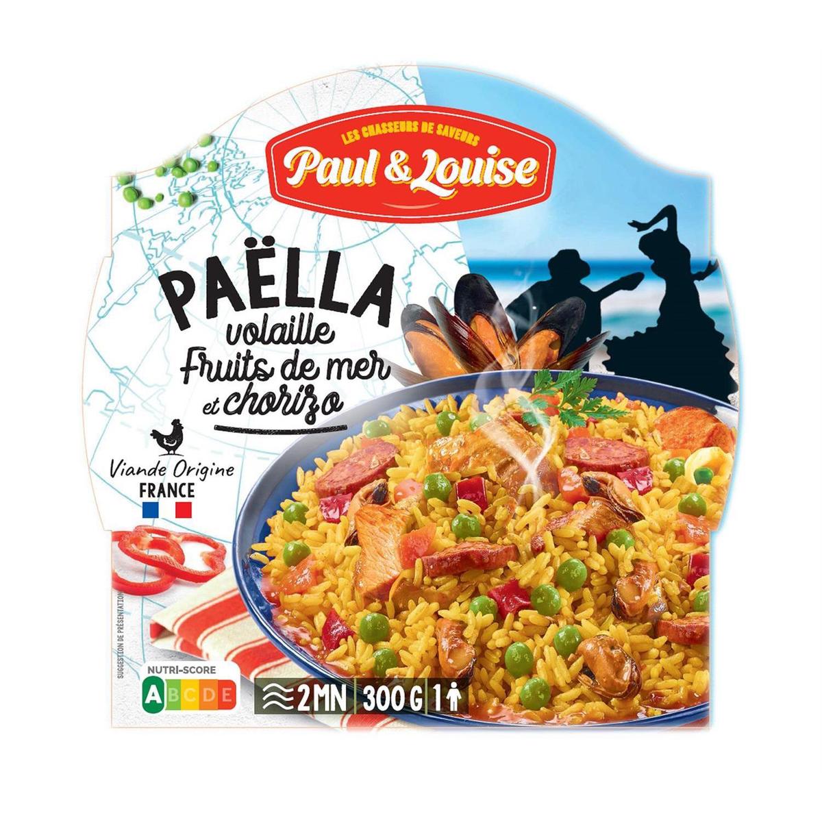 3379672993239 - Paul & Louise - Paëlla Volaille Fruits de Mer et Chorizo