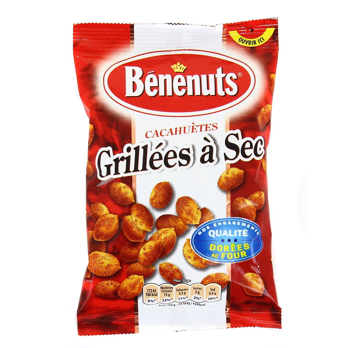 Livraison à domicile Benenuts Cacahuètes grillées à sec, 120