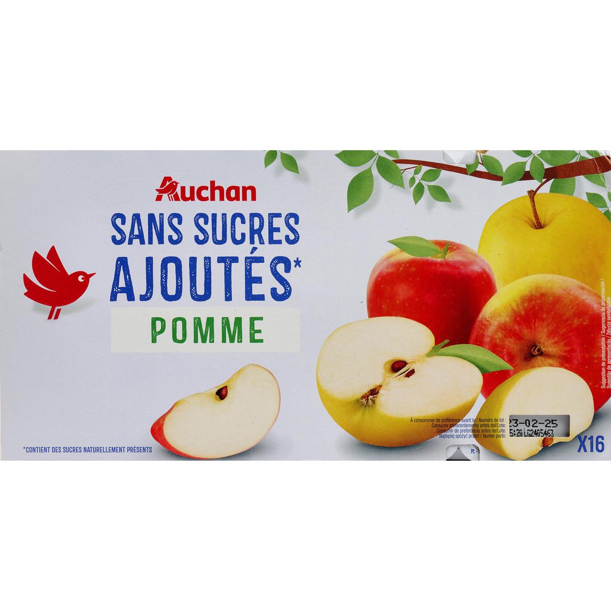3596710485239 - Auchan - Pomme sans sucres ajoutés