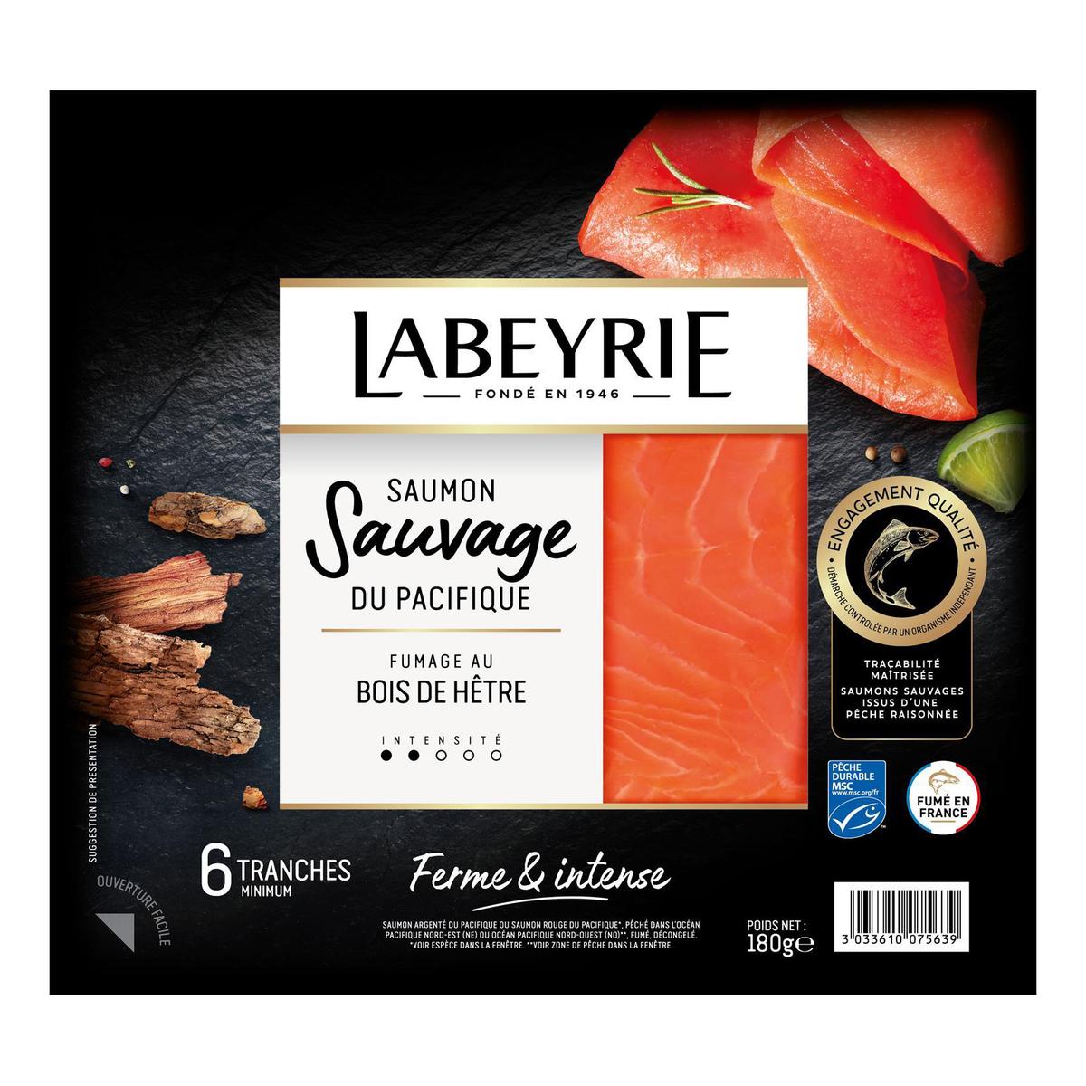 3033610075639 - Labeyrie - Saumon Fumé Le Sauvage Intense du Pacifique