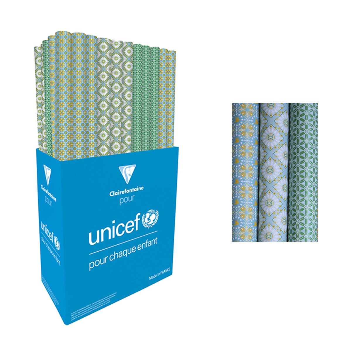 3329682316139 - Clairefontaine pour UNICEF - Un rouleau de papier cadeau Every day adulte