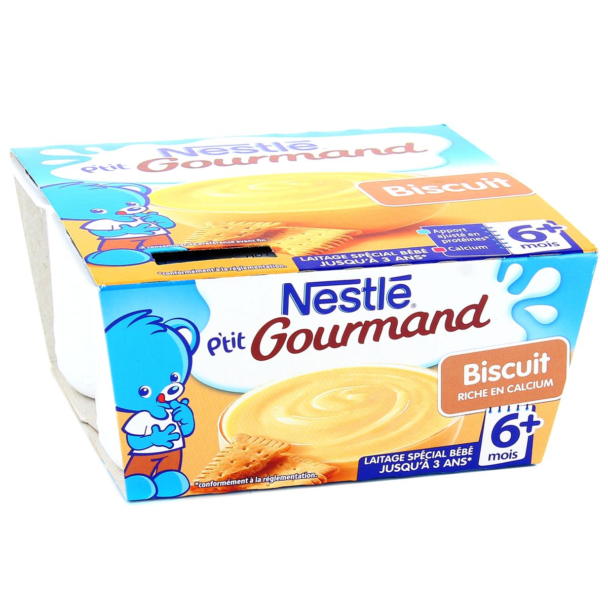 Acheter Nestle P Tit Gourmand Creme Biscuitee Des 6 Mois 4x100g