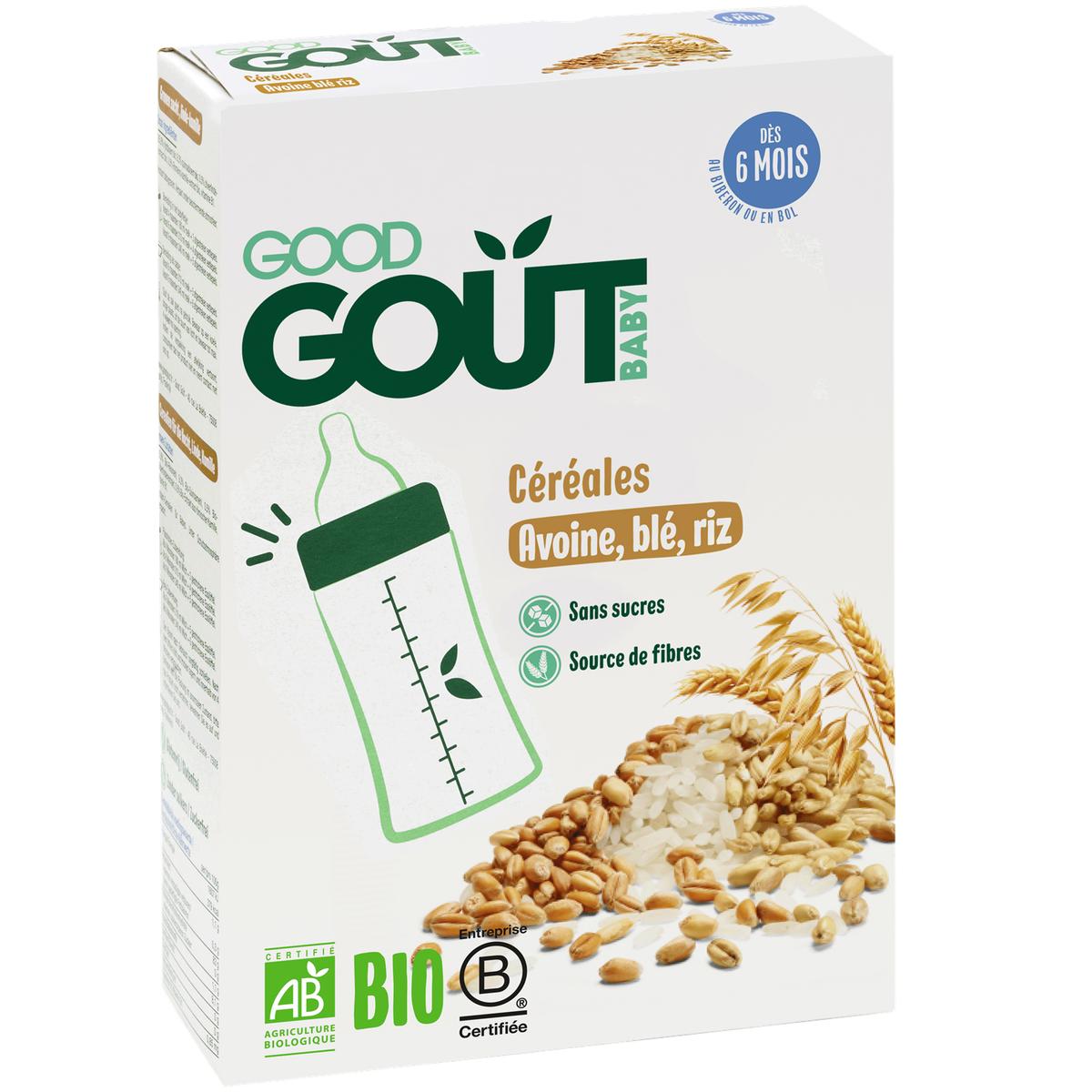 3770002327739 - Good Goût - Céréales Avoine Blé Riz Bio Bébé Dès 6 mois