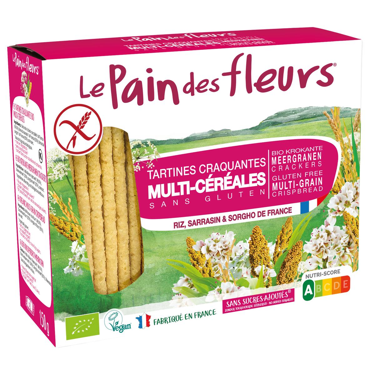 Promo Le pain des fleurs Tartines Multi-Céréales, sans gluten, Bio