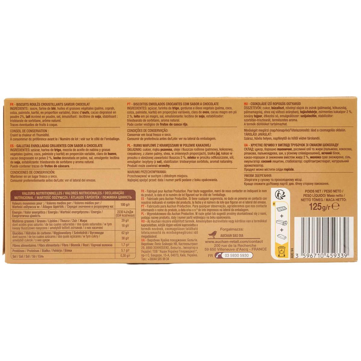 3596710459339 - Auchan - Cigarettes gourmandes au chocolat