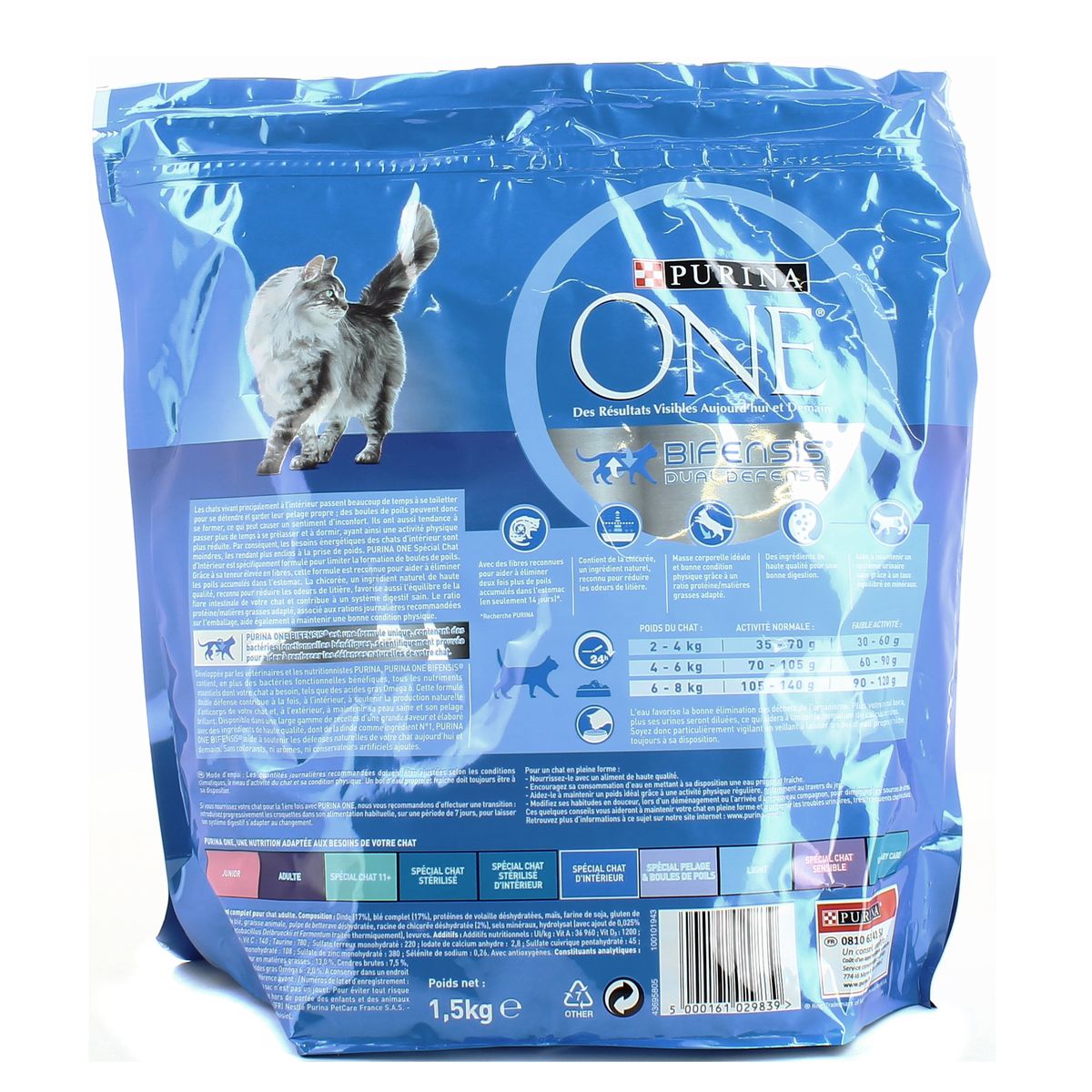 Achat Vente Purina One Croquettes Speciales Chat D Interieur 1 5kg