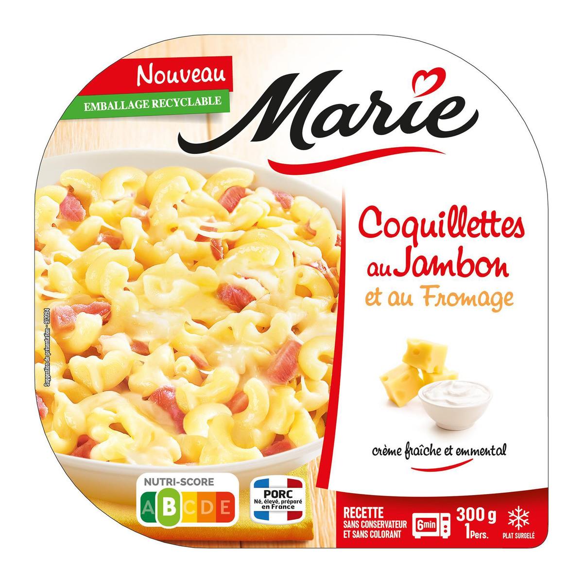 Marie Coquillettes Au Jambon Et Au Fromage Creme Fraiche Et Emmental Marie Coquillettes Au Jambon Et Au Fromage Creme Fraiche Et Emmental