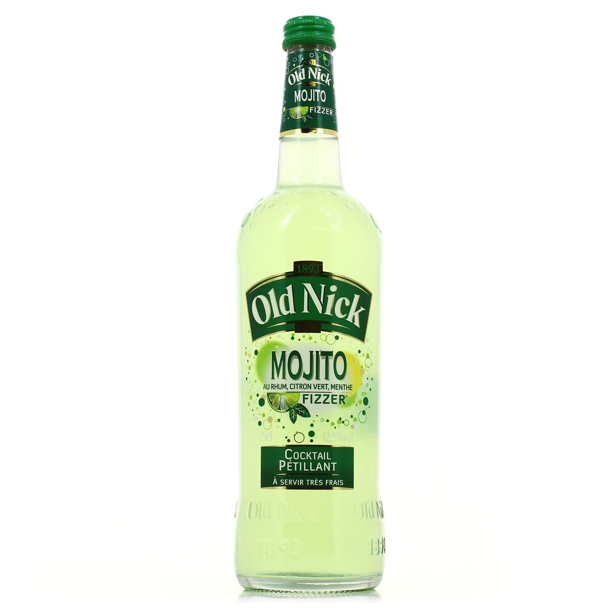Old Nick Cocktail Fizzer Mojito 12.5°, 75cl houra.fr
