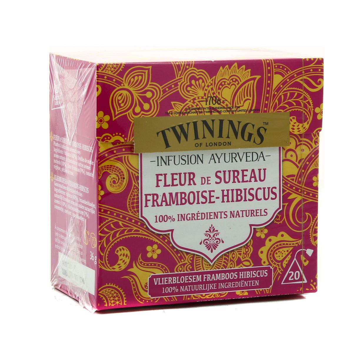 5055953903040 - Twinings - Infusion ayurveda fleur de sureau framboise hibiscus