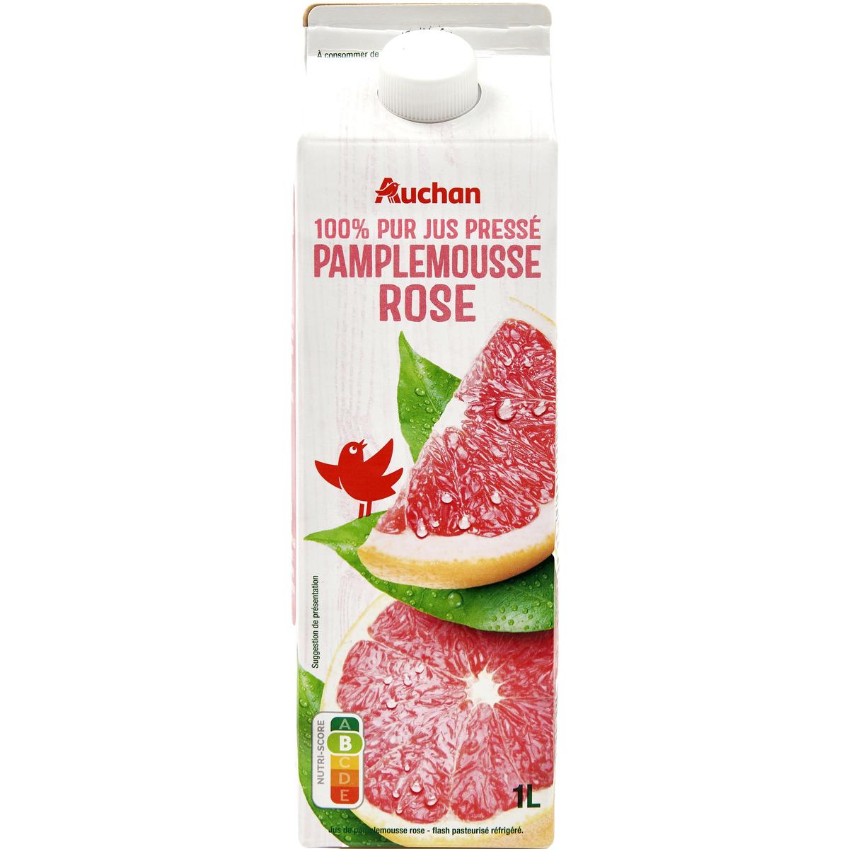 3596710007240 - Auchan - Pur Jus de Pamplemousse Rose